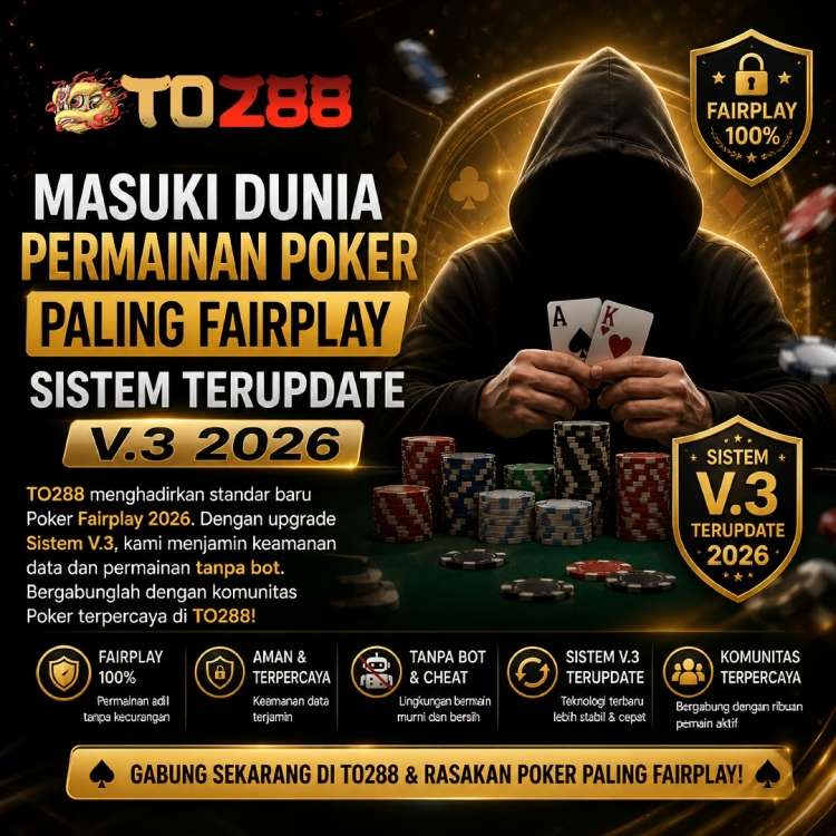TO288 Masuki Dunia Permainan Poker Paling Fairplay Sistem Terupdate V.3 2026